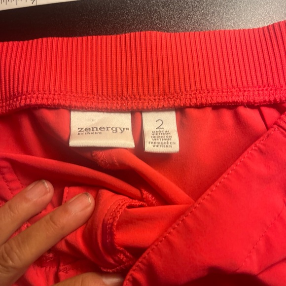 Zenergy by Chicos Athletic Red Capri Pants - Picture 4 of 5